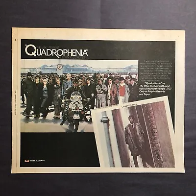 The Who Quadrophenia Soundtrack 1979 Original 13.5 X11  Advert • £12.06