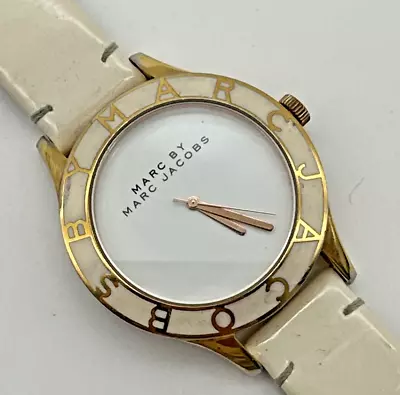 Marc By Marc Jacobs MBM1178 Women's 40mm Gold Tone Watch New Battery Working • $27.99