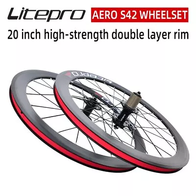 $254.15 • Buy AERO Folding Bike 20 Inch 406/451 Wheelset V Disc Brake BMX Bicycle Alloy Wheels