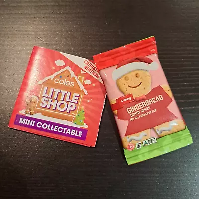 Coles – Little Shop Christmas Edition – Mini Collectables – Gingerbread • $4