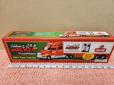 Coca Cola & Disney Mickey Mouse 2004 Tour Carrier Semi Truck 2004 Speedway • $24.99