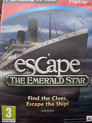 Esacpe The Emerald Star---hidden Object---pc / Mac Cd---free Post • £3.35