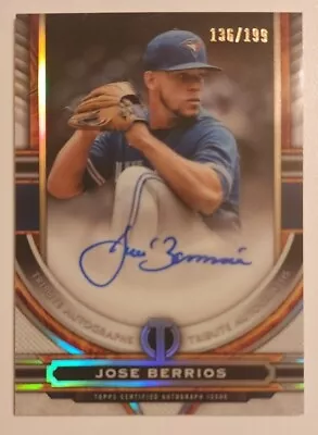 2023 Tribute Blue Jays Jose Berrios Auto Silver 136/199 • $10.99