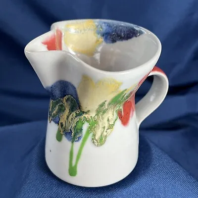 Dartington Pottery Poppy Pitcher ~Janice Tchalenko 11cm Art 4.5  Craft VTG • £36.97