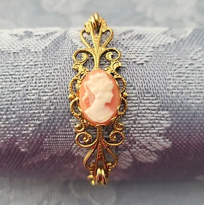 Victorian Style PINK CAMEO BRACELET Made With VINTAGE Cameo And Settings • $16