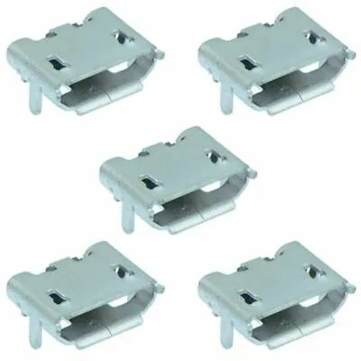 5 X Micro USB Type B Horizontal Female Socket Connector SMD • £2.59