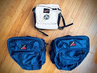 Vintage Cannondale Pannier Bags Blue Bike Packing Set Pair USA & Bike Nashbar • $120