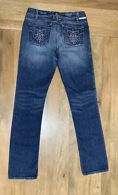 J & Company Womens Jeans Blue Tag Size 29 (30x32) Low Rise Tapered Leg Denim • $10.06