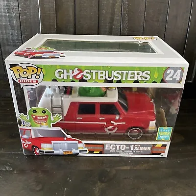 Funko Pop Rides Ghostbusters Red ECTO-1 With Slimer #24 Summer Convention 2016 • £55.06