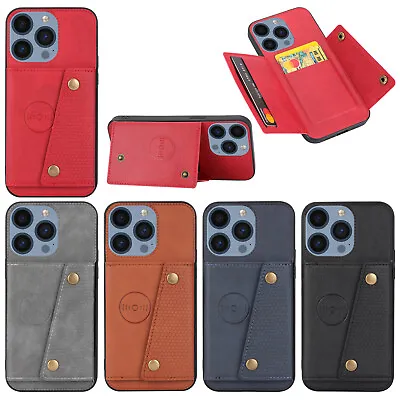 For IPhone OnePlus Car Magnetic Holder Wallet Card Back Phone Case Cover Stand • $6.36