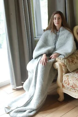 Grey Winter Sheep Wool Blanket Merino Wool Blanket Sleeping Bag  Anti-rheumatic • £147.24