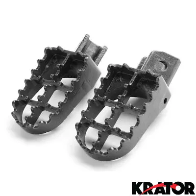 Gray Motocross MX Dirt Bike Racing Foot Pegs For Yamaha PW50 PW80 TTR90 TW200 • $23.99