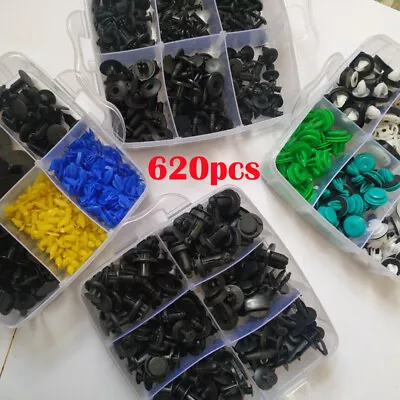 620PCS Plastic Auto Fasteners Car Bumper Fender Repair Parts Clips Part Kit • $45.99