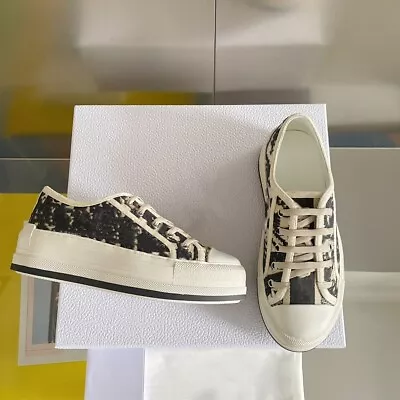 Embroidery Falts Fabric Casual Shoes Lace Up Fashion Comfort Wome 202 35-40 New • $127.99