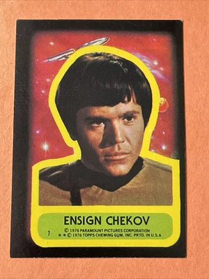 $4 • Buy 1976 Topps Star Trek Stickers Ensign Chekov # 7