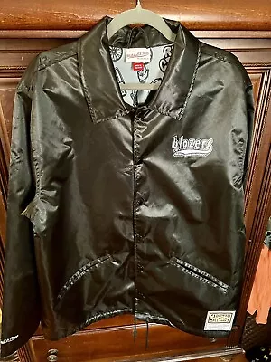 Portland Trail Blazers Mitchell & Ness Black Coaches Jacket NBA Rip City RARE • $9.99