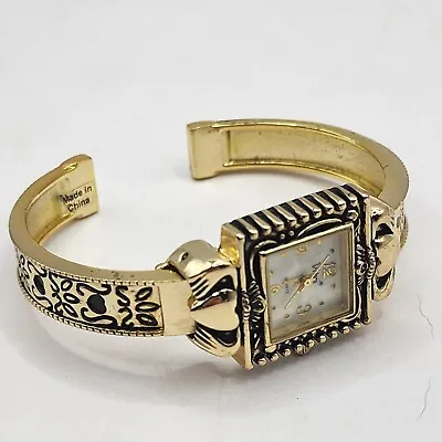 Vintage Vivani Ladies Watch Hinged Bracelet Mother Of Pearl Dial Running New Bat • $13.50