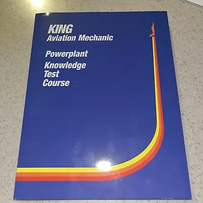 King Aviation Mechanic Power Plant Knowledge Test Course Book • $20