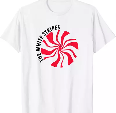 The White Stripes Band T-shirt White  Short Sleeve S To 5XL TA3211 • $20.89