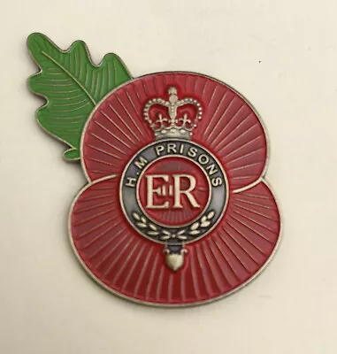 £7.95 • Buy HM Prison Service 🌺 Flower Of Remembrance 3D ( HMP-D6 ) Antique Bronze Finish