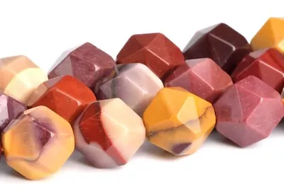 Natural Multicolor Mookaite Star Cut Faceted Grade AAA Loose Beads 5-6/7-8MM • $5.99