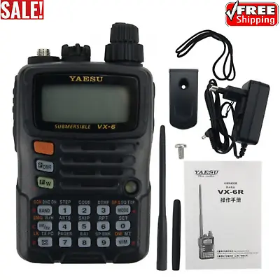 For YAESU VX-6R Dual Band Transceiver UHF VHF Radio IPX7 Mobile Walkie Talkie A • $283.10