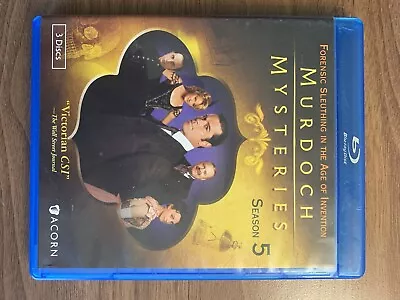 Murdoch Mysteries Season 5 Blu Ray Bluray 3 Disc Set • $17.99