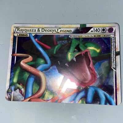 £18 • Buy Pokemon Cards Rayquaza And Deoxys Legend Undaunted Top Half LP 