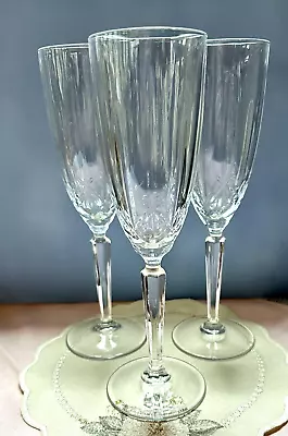 WATERFORD MARQUIS - Set Of Three (3) Sparkle Crystal Champagne Flutes Italy • $30