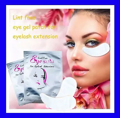 £9.99 • Buy 💙100 Pairs Eyelash Extension Under Gel Eye Pads Salon Lint Free Patches Make-Up