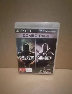 Call Of Duty Combo Pack Black Ops 1 & 2 PS3 PlayStation Region 4 VGC • $24.95