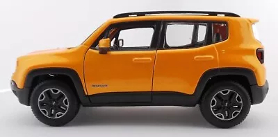 2017 Orange Jeep Renegade Diecast Car 1/24 Maisto New • $17