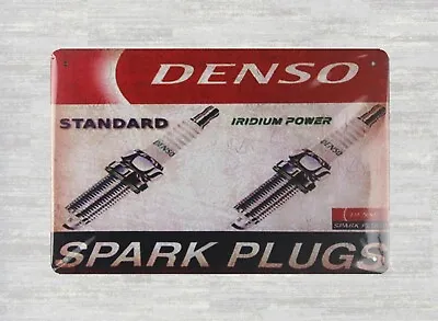  Reproduction Frame Wall Decor Denso Spark Plugs Tin Metal Sign • $18.88