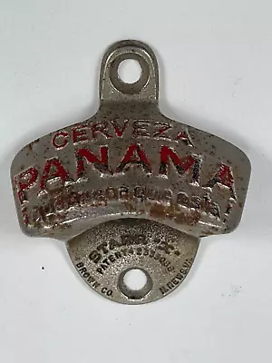 Vintage Cerveza Panama Bottle Opener Starr X Que Buena Que Esta Wall Mount Beer • $49.95