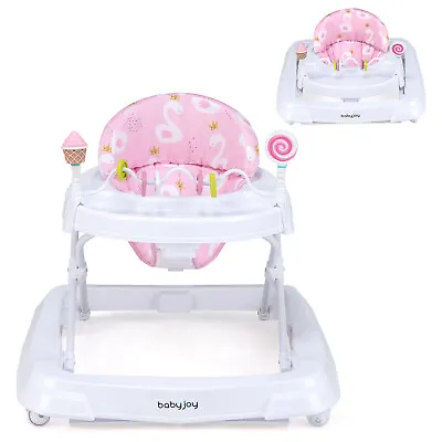 Baby Foldable Activity Walker W/  Adjustable Height& Detachable Seat Cushion • $82