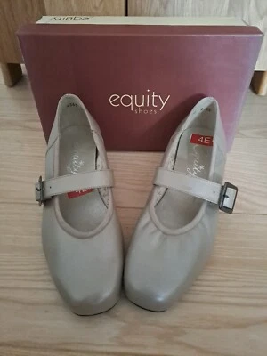 £10 • Buy Equity Leather Shoes New In Box Ladies Footwear Block Heel Size Uk 5 Neutral 