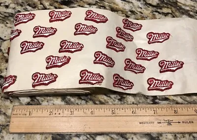 Vintage Miller Beer Fabric Adhesive Stickers Lot. Free Shipping! • $37.99