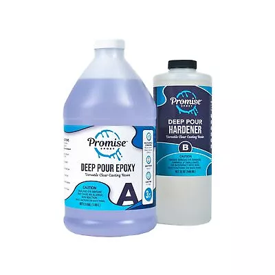 Deep Pour Epoxy Resin Promise - 3 Quart Kit For River Tables & Artistic Casti... • $107.99