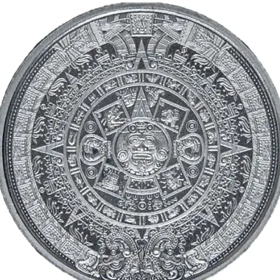 1/10 Oz Golden State Mint Aztec Calendar .999 Silver Round Mayan • $7.59