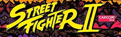 Street Fighter 2 Arcade Marquee For Reproduction Header/Backlit Sign • $15.75