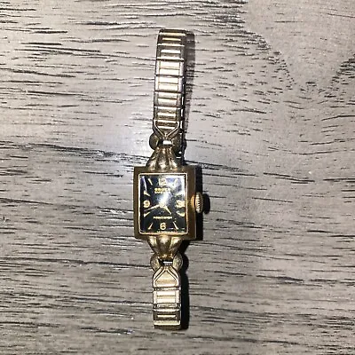 Vintage Gruen Curvex Precision 10K Gold Filled Ladies Wrist Watch • $22.99