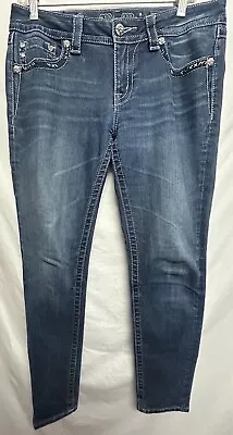 Miss Me Skinny Jeans Size 30 Inseam 31” Length: 40” Perfect Condition Blue • $10.50