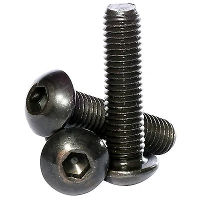 M2 M2.5 M3 M4 High Tensile 10.9 Socket Button Head Screws Black Self Colour • £1.12