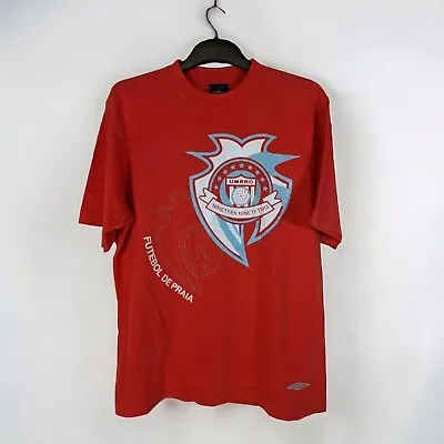 UMBRO Futebol De Praia Portugal Football T Shirt 1992 Red Mens Size M Medium  • £1.95