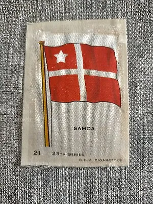 £0.20 • Buy BDV Cigarettes Silk Samoa Flag 25th Series No 21