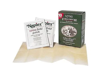 VP90 Field Patch Box Of 10 Shotgun Gun Rifle Cleaning Patches By Napier • £11