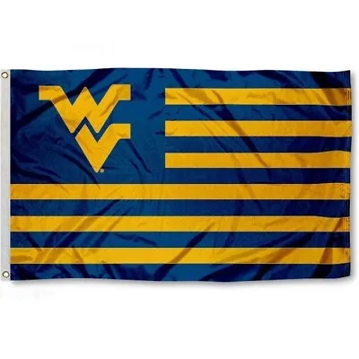 West Virginia Mountaineers 3'x5' Flag Banner *full Color On Both Sides Of Flag* • $13.89