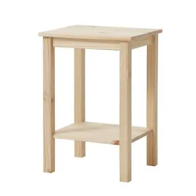 $46.57 • Buy End Table Rustic Natural Pine Wood Unfinished 15 In. Bedroom Living Room Decor