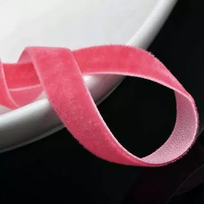 3/8" 10mm Solid Flocked Velvet Ribbon Lot Sewing Trim 10 Yards / 200 Yards • $3.98