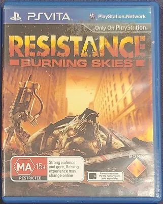 PS VITA GAME - Resistance: Burning Skies - PlayStation Vita • $50